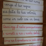 Rome, étiquettes du Notre Père